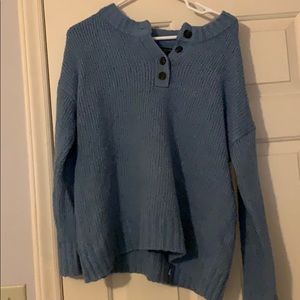 A blue American Eagle sweater